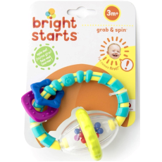 Bright Starts Grab & Spin Rattle Toy
